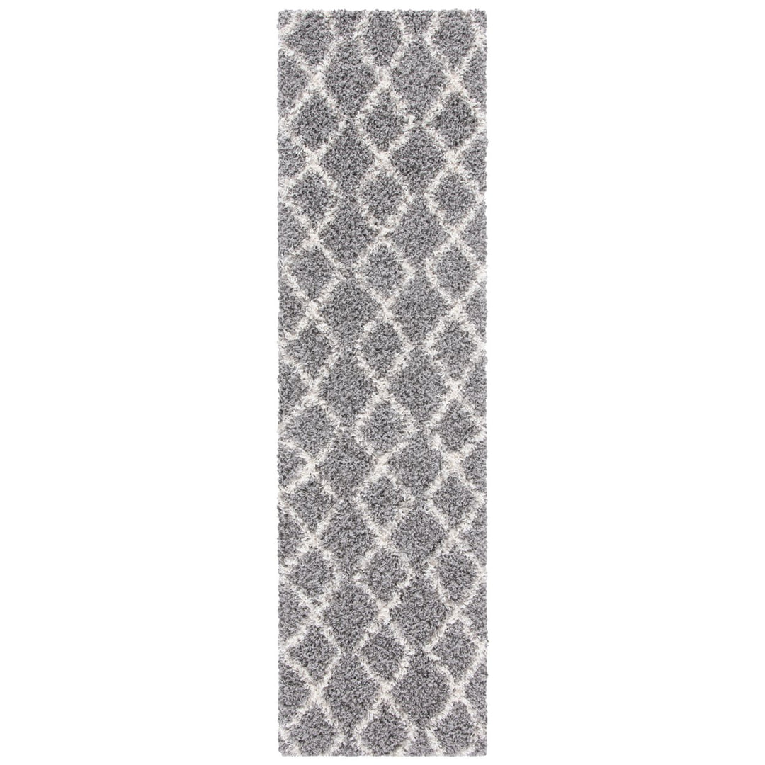 SAFAVIEH Venus Shag Collection VNS682J Grey/Ivory Rug Image 1