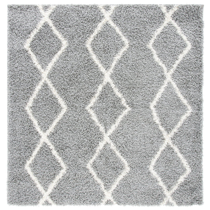 SAFAVIEH Venus Shag Collection VNS682J Grey/Ivory Rug Image 1