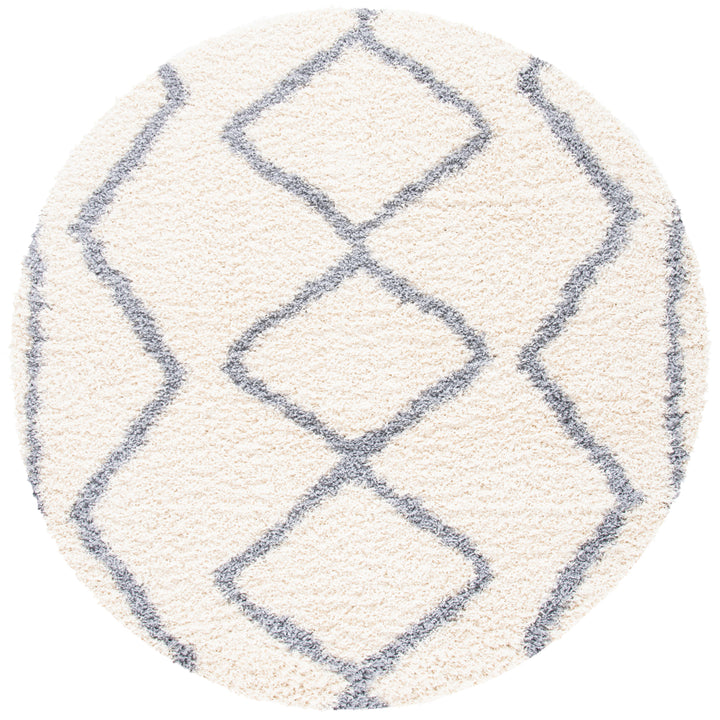 SAFAVIEH Venus Shag Collection VNS685A Ivory/Grey Rug Image 4