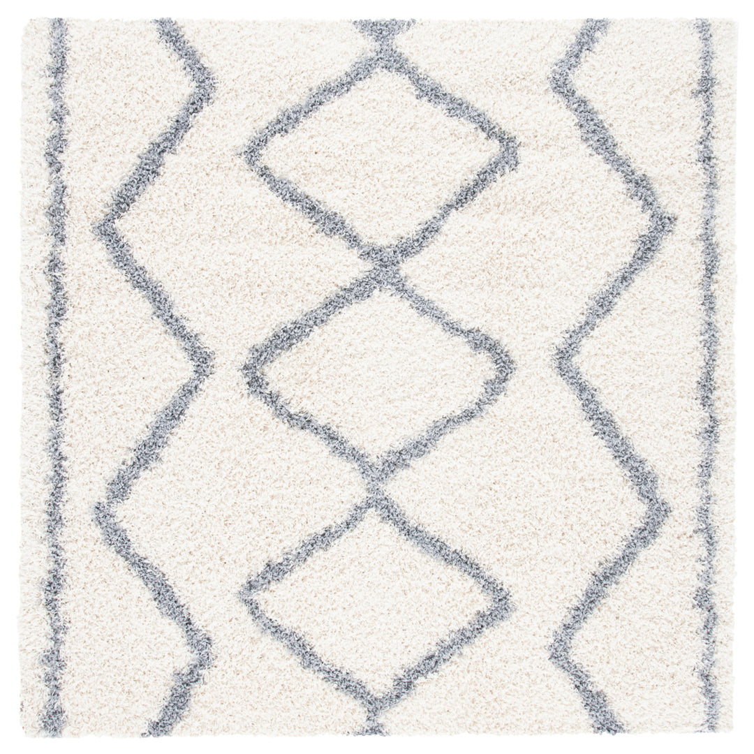 SAFAVIEH Venus Shag Collection VNS685A Ivory/Grey Rug Image 6