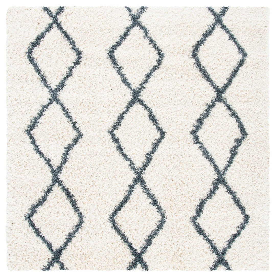 SAFAVIEH Venus Shag VNS682B Ivory / Dark Grey Rug Image 1