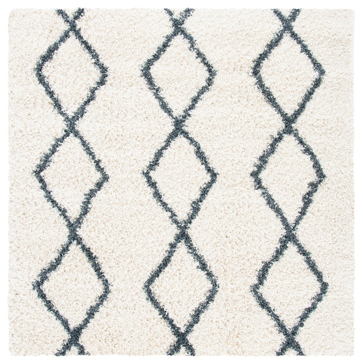 SAFAVIEH Venus Shag VNS682B Ivory / Dark Grey Rug Image 1