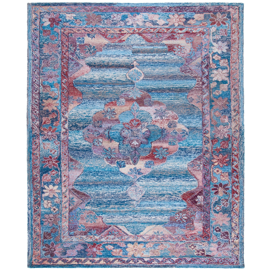 SAFAVIEH Vintage Oushak VOS740A Handmade Blue Rug Image 1