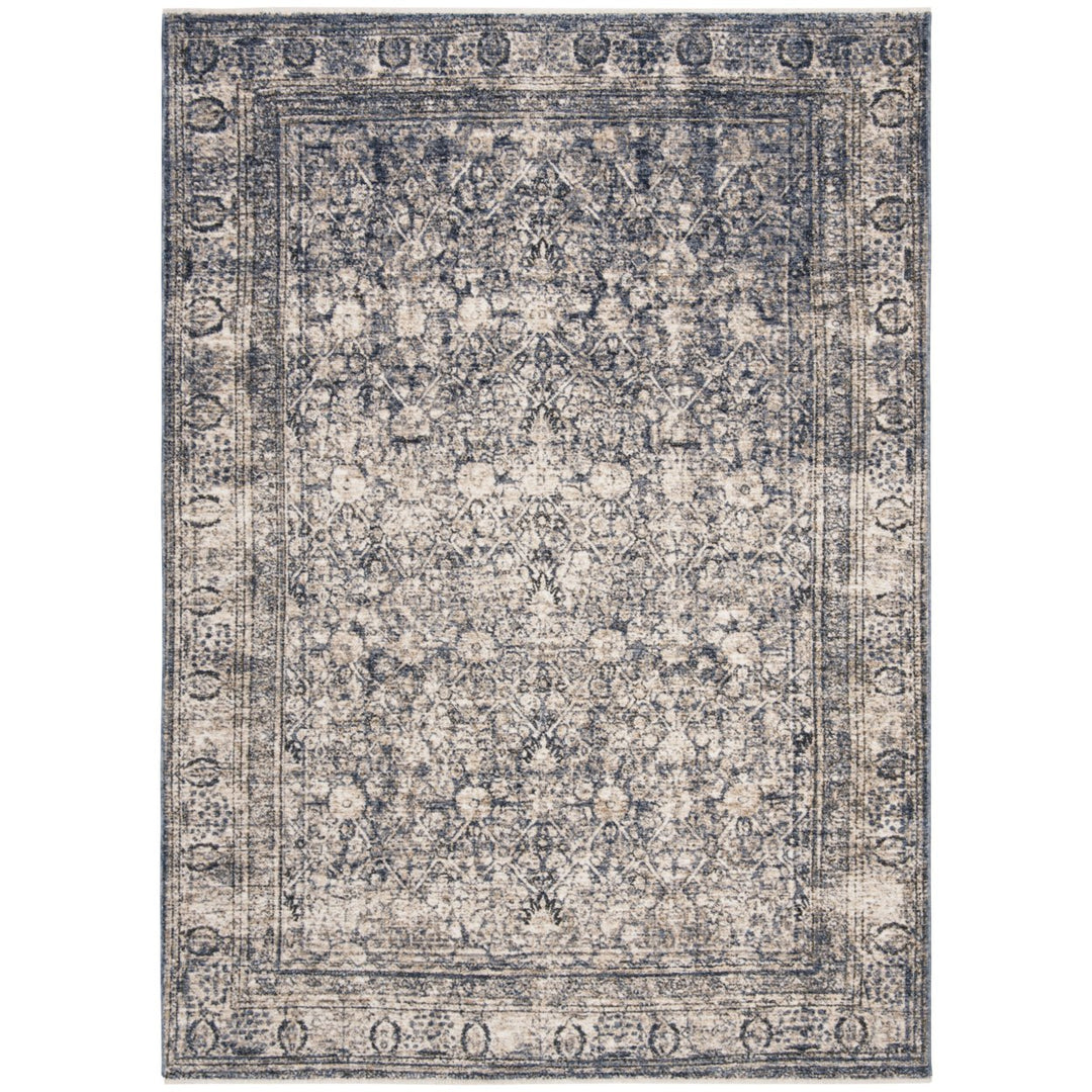 SAFAVIEH Vintage Oushak Collection VOS233M Navy/Ivory Rug Image 1