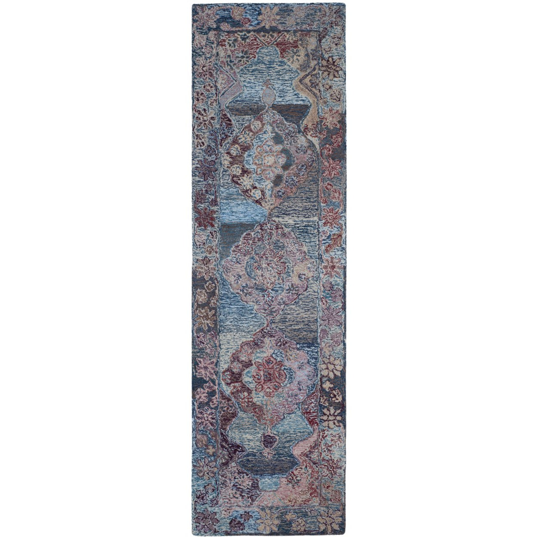 SAFAVIEH Vintage Oushak VOS740A Handmade Blue Rug Image 5