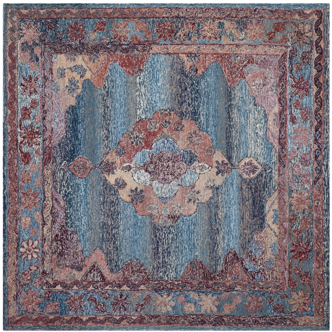 SAFAVIEH Vintage Oushak VOS740A Handmade Blue Rug Image 6