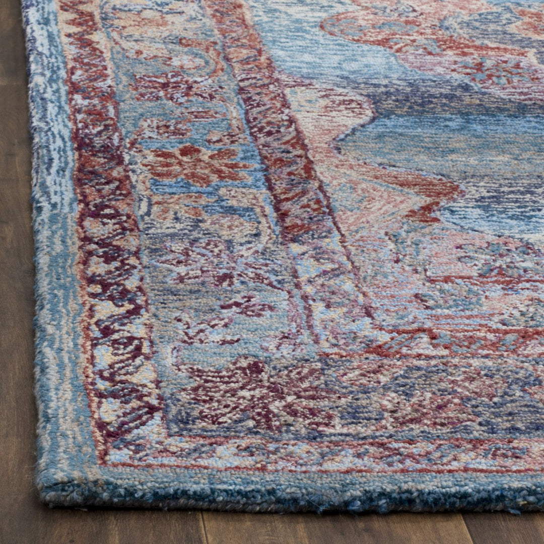 SAFAVIEH Vintage Oushak VOS740A Handmade Blue Rug Image 7