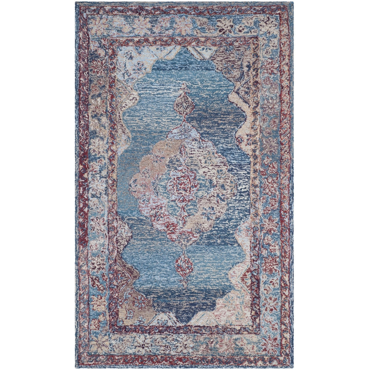 SAFAVIEH Vintage Oushak VOS740A Handmade Blue Rug Image 8