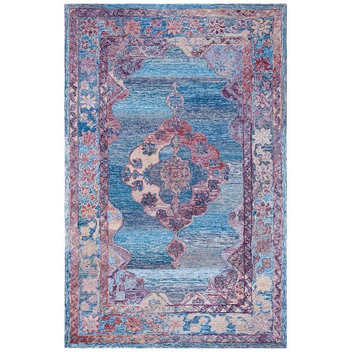 SAFAVIEH Vintage Oushak VOS740A Handmade Blue Rug Image 9