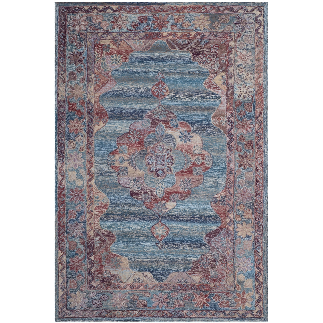 SAFAVIEH Vintage Oushak VOS740A Handmade Blue Rug Image 10