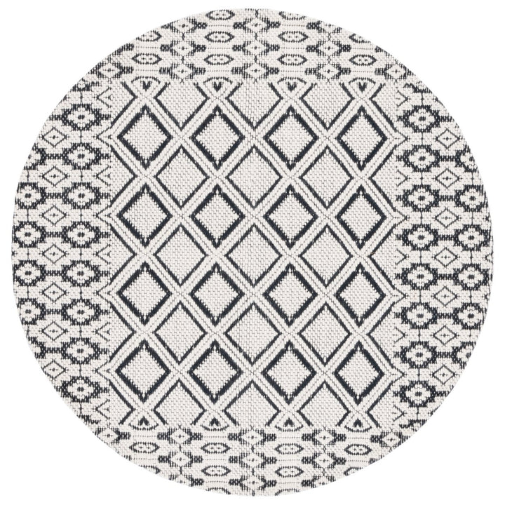 SAFAVIEH Vermont VRM151Z Handwoven Ivory / Black Rug Image 1