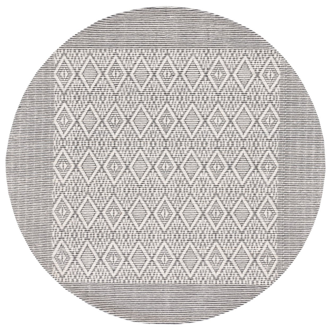 SAFAVIEH Vermont VRM155Z Handwoven Ivory / Black Rug Image 1