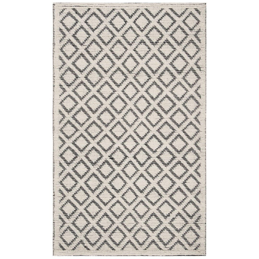 SAFAVIEH Vermont VRM304Z Handwoven Ivory / Black Rug Image 1