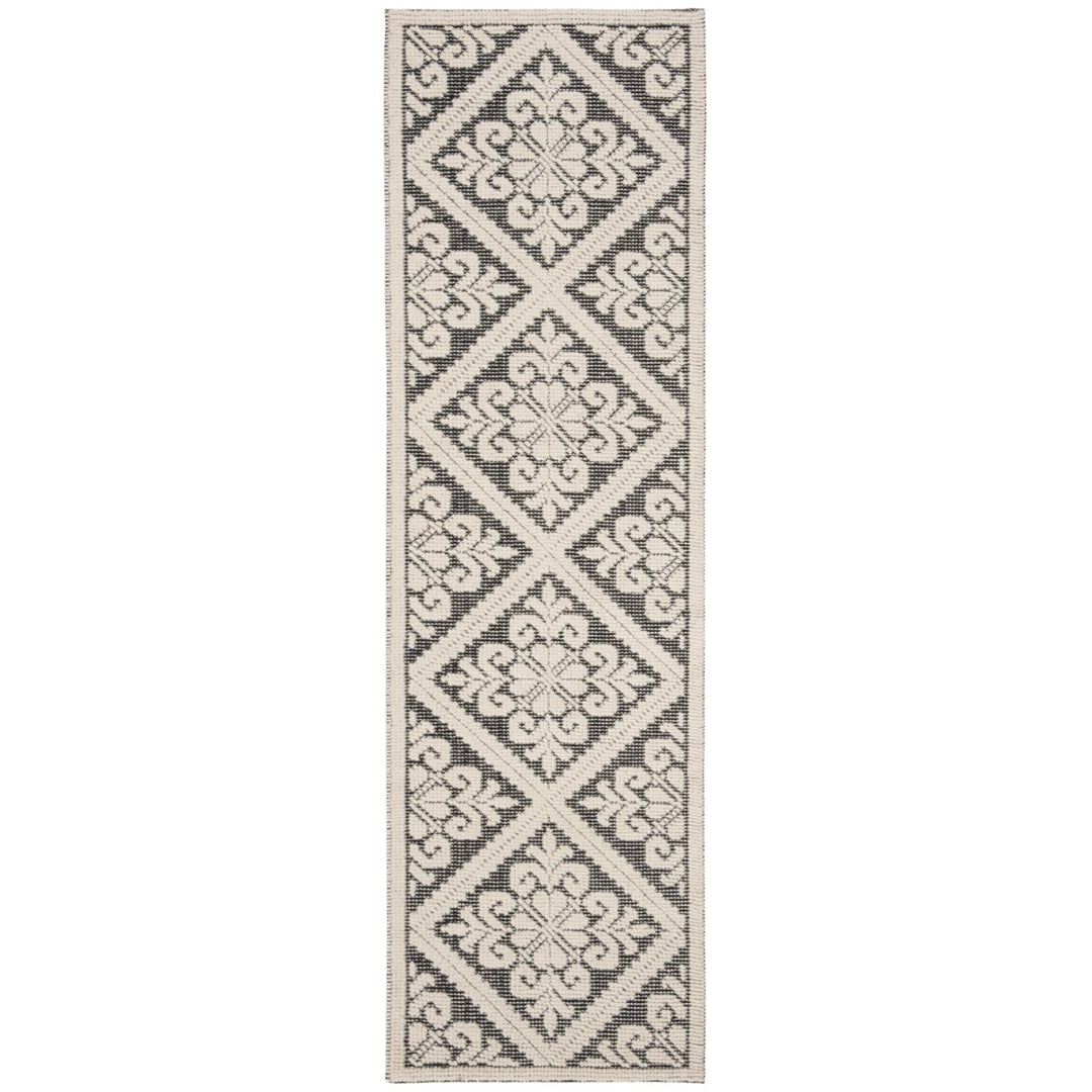 SAFAVIEH Vermont VRM306Z Handwoven Ivory / Black Rug Image 3