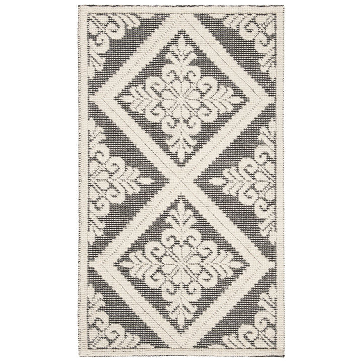 SAFAVIEH Vermont VRM306Z Handwoven Ivory / Black Rug Image 8