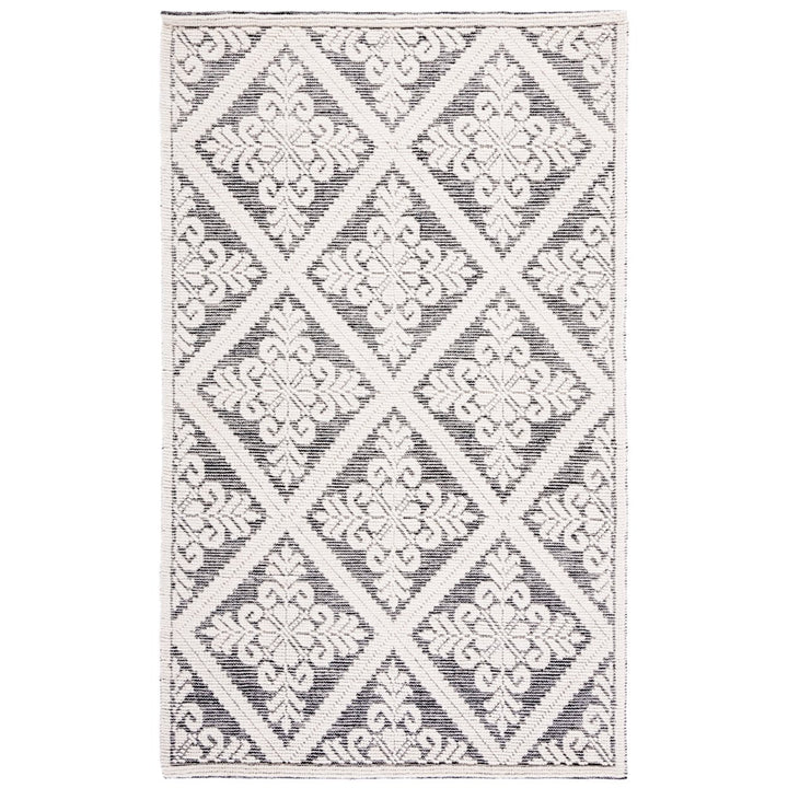 SAFAVIEH Vermont VRM306Z Handwoven Ivory / Black Rug Image 1