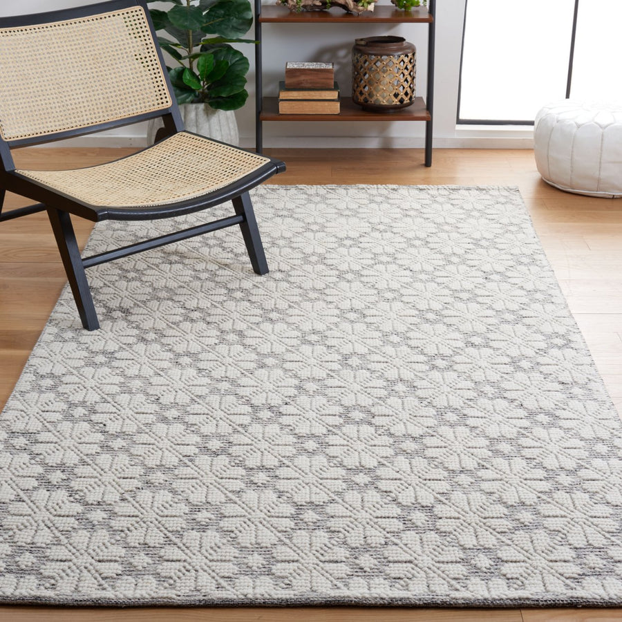 SAFAVIEH Vermont VRM303F Handwoven Ivory / Grey Rug Image 1