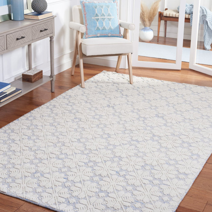 SAFAVIEH Vermont VRM303M Handwoven Ivory / Blue Rug Image 1