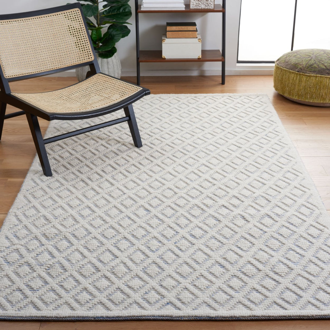 SAFAVIEH Vermont VRM304L Handwoven Ivory /Light Blue Rug Image 1