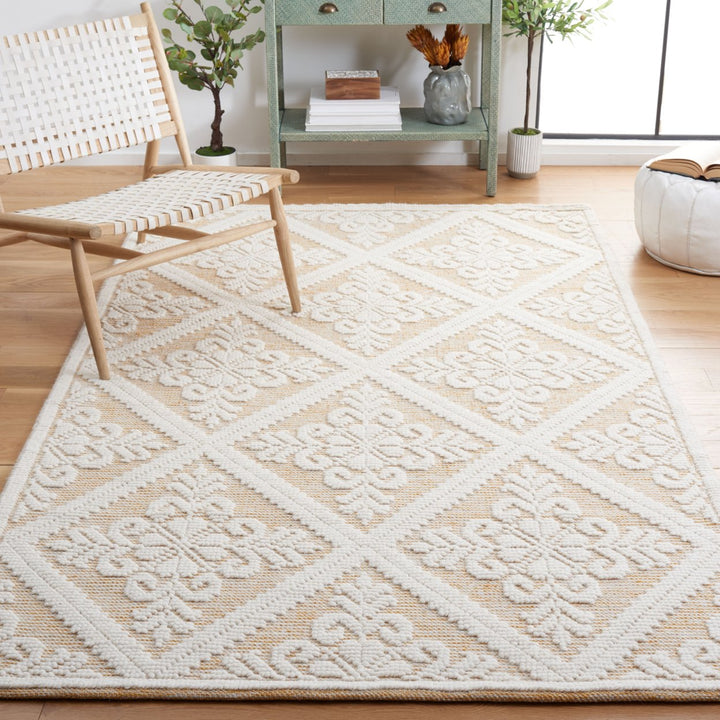 SAFAVIEH Vermont VRM306D Handwoven Ivory / Gold Rug Image 1