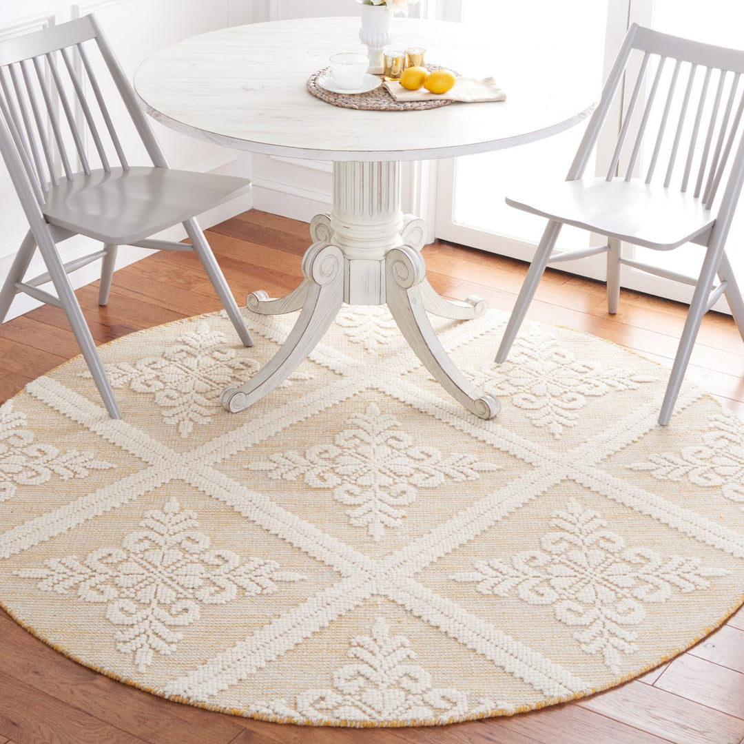 SAFAVIEH Vermont VRM306D Handwoven Ivory / Gold Rug Image 3