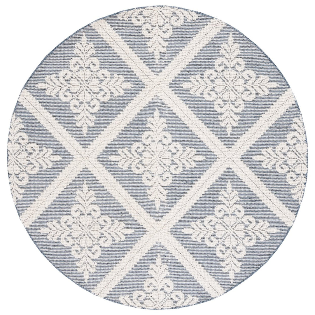 SAFAVIEH Vermont VRM306M Handwoven Ivory / Blue Rug Image 3