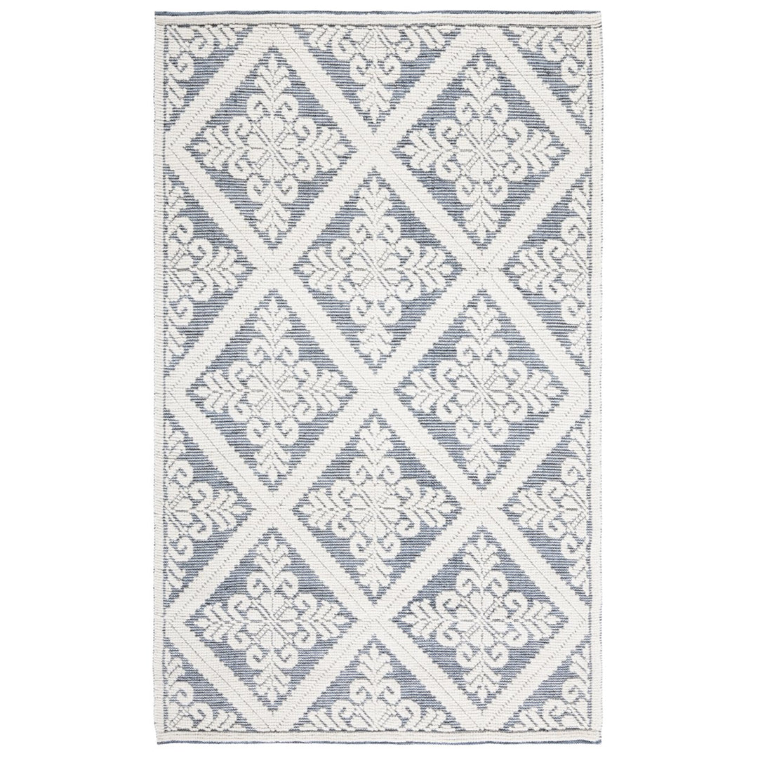 SAFAVIEH Vermont VRM306M Handwoven Ivory / Blue Rug Image 1