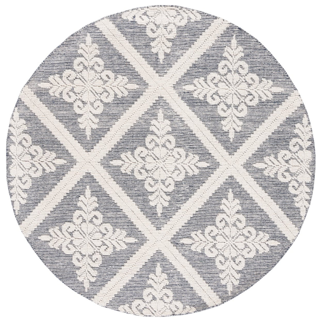 SAFAVIEH Vermont VRM306N Handwoven Ivory / Navy Rug Image 4