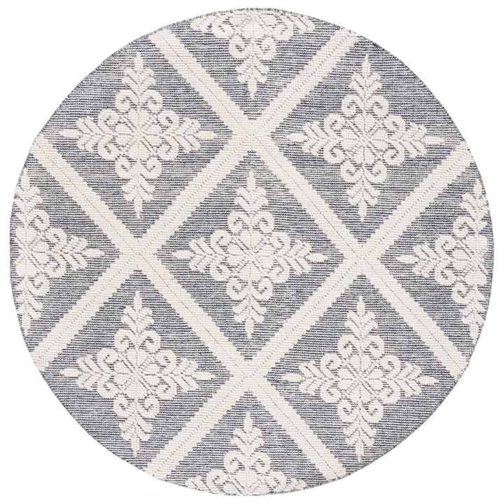 SAFAVIEH Vermont VRM306N Handwoven Ivory / Navy Rug Image 1