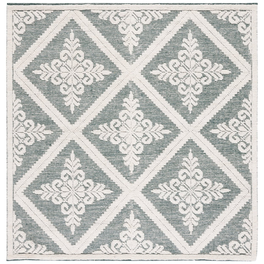 SAFAVIEH Vermont VRM306Y Handwoven Ivory / Green Rug Image 1