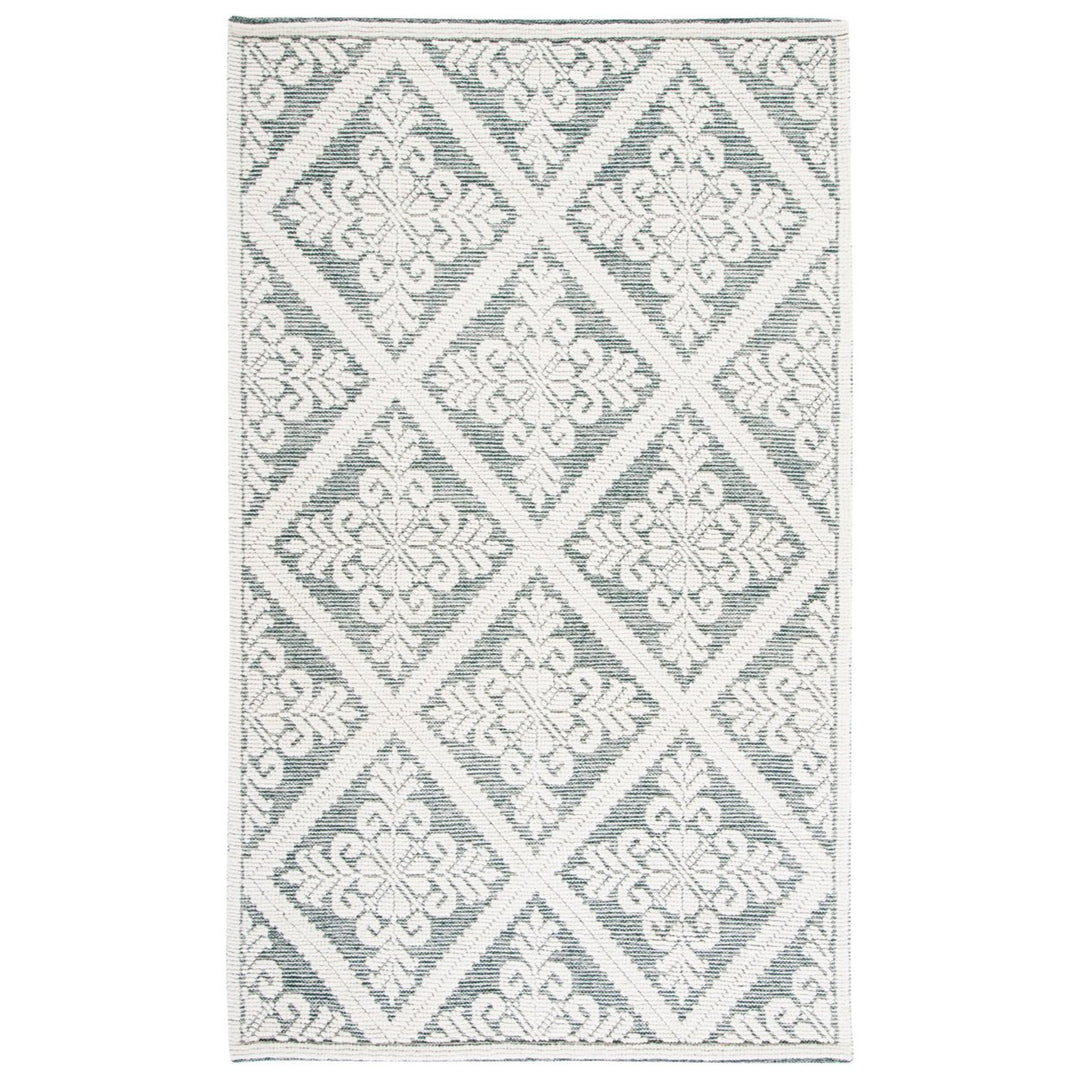 SAFAVIEH Vermont VRM306Y Handwoven Ivory / Green Rug Image 1