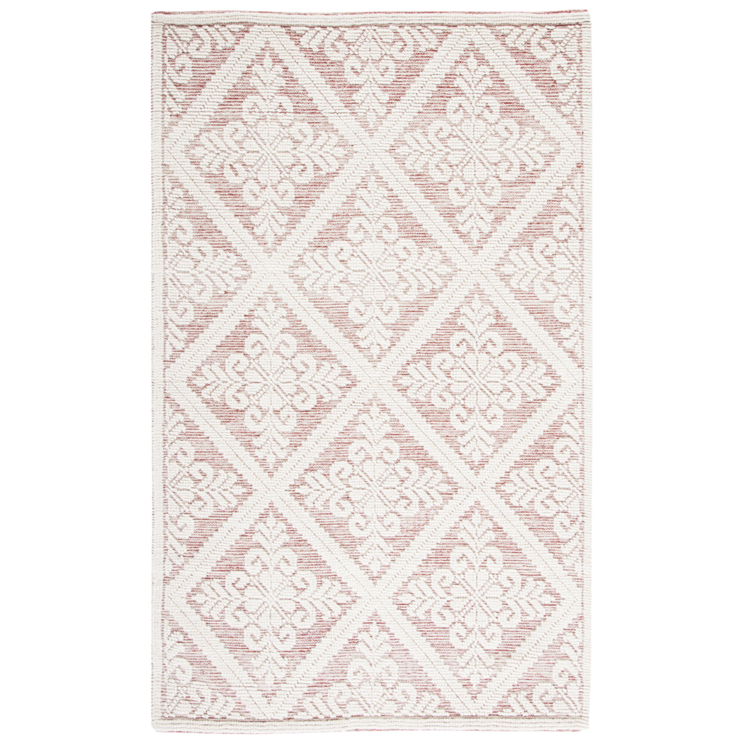 SAFAVIEH Vermont VRM306Q Handwoven Ivory / Red Rug Image 9