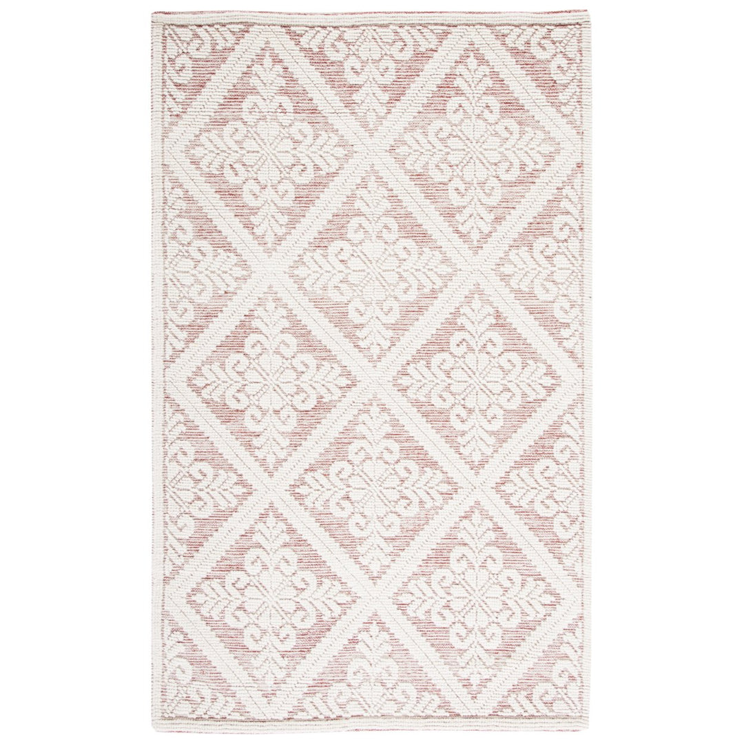 SAFAVIEH Vermont VRM306Q Handwoven Ivory / Red Rug Image 1