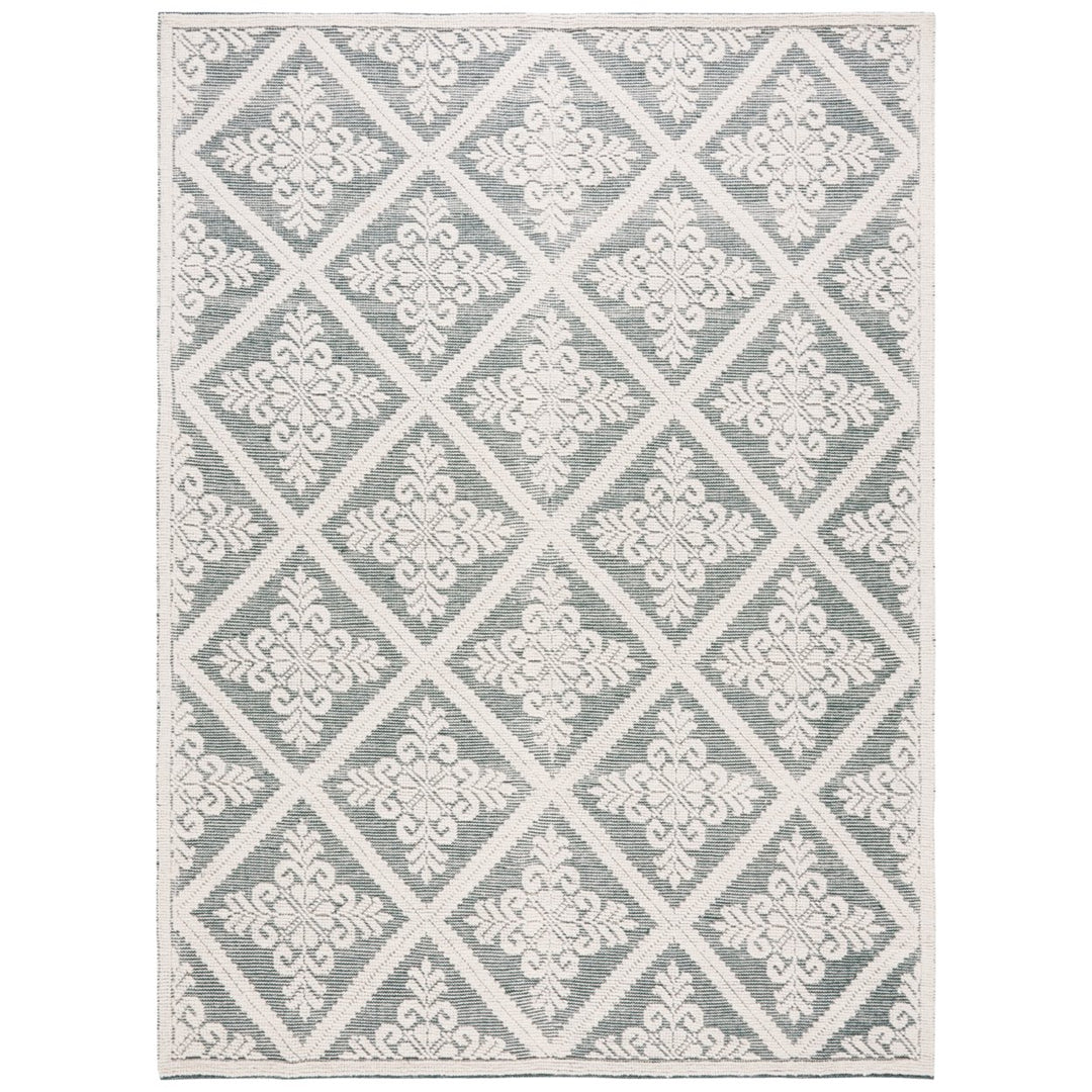 SAFAVIEH Vermont VRM306Y Handwoven Ivory / Green Rug Image 1