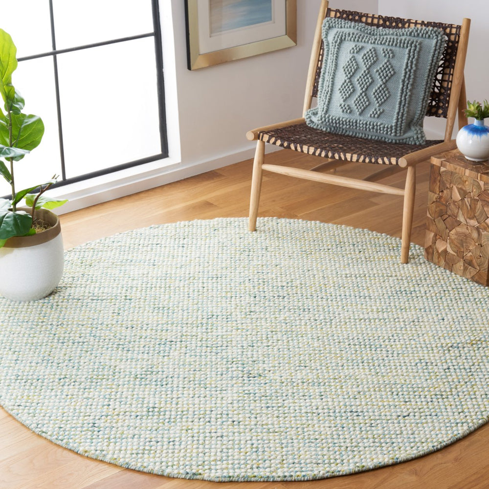 SAFAVIEH Vermont VRM401M Handwoven Ivory / Blue Rug Image 2