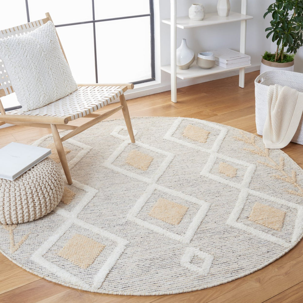 SAFAVIEH Vermont Collection VRM601D Gold / Ivory Rug Image 2