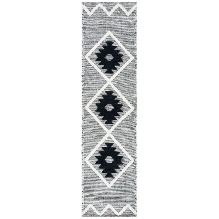 SAFAVIEH Vermont Collection VRM602H Black / Ivory Rug Image 5