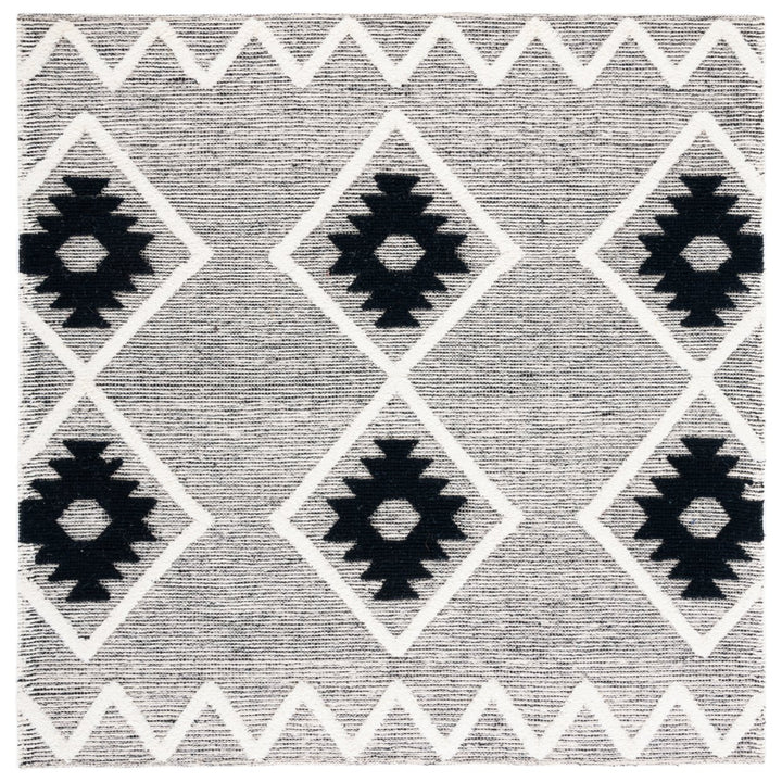 SAFAVIEH Vermont Collection VRM602H Black / Ivory Rug Image 1