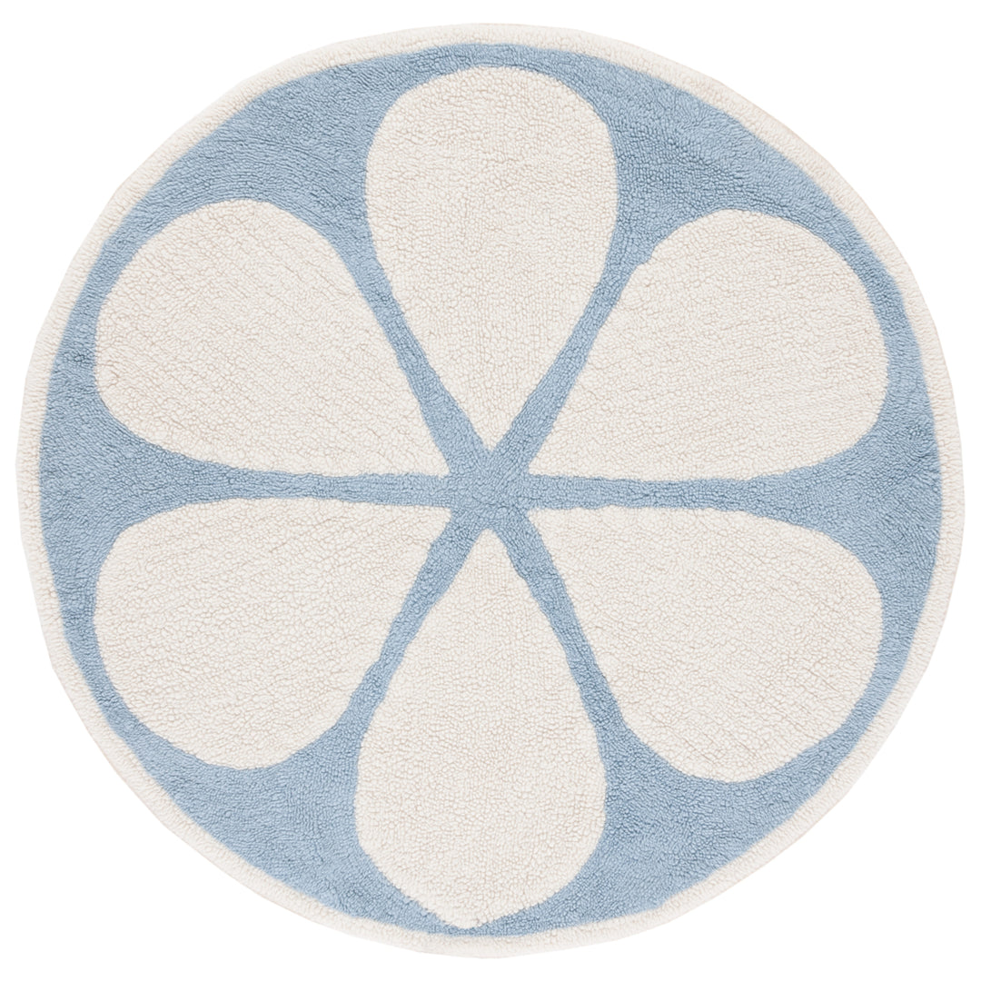 SAFAVIEH Vermont Collection VRM478A Ivory/Light Blue Rug Image 4