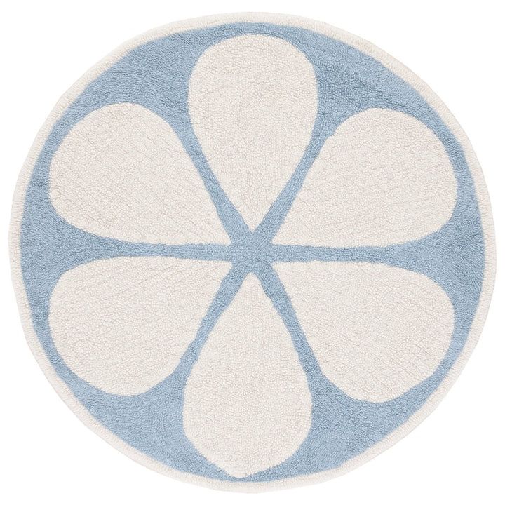 SAFAVIEH Vermont Collection VRM478A Ivory/Light Blue Rug Image 1