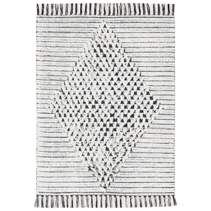 SAFAVIEH Vermont VRM502A Handwoven Ivory / Black Rug Image 1