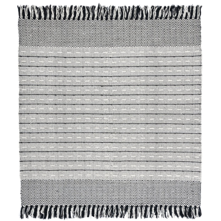 SAFAVIEH Vermont VRM504A Handwoven Ivory / Black Rug Image 1