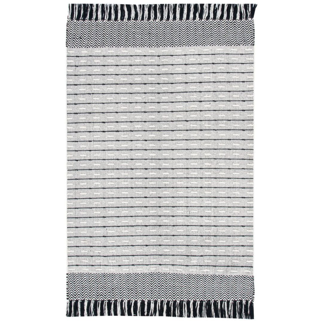 SAFAVIEH Vermont VRM504A Handwoven Ivory / Black Rug Image 1