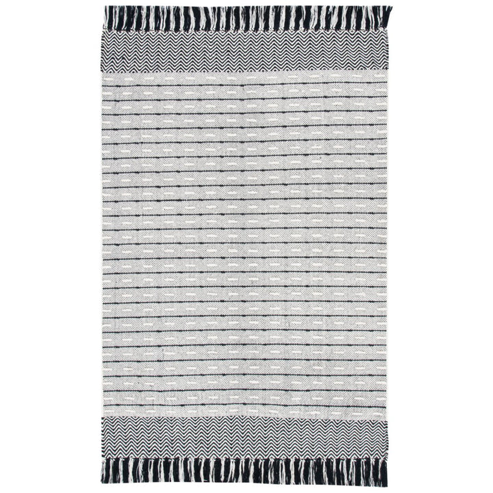 SAFAVIEH Vermont VRM504A Handwoven Ivory / Black Rug Image 1