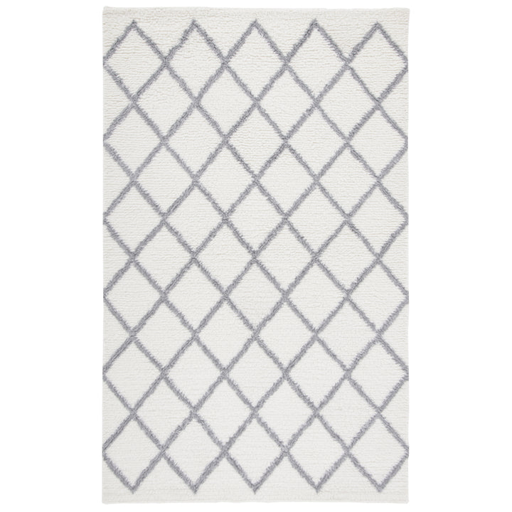 SAFAVIEH Vermont VRM552A Handmade Ivory / Grey Rug Image 8