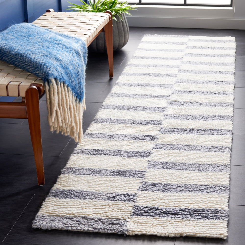 SAFAVIEH Vermont VRM555A Handmade Ivory / Grey Rug Image 2