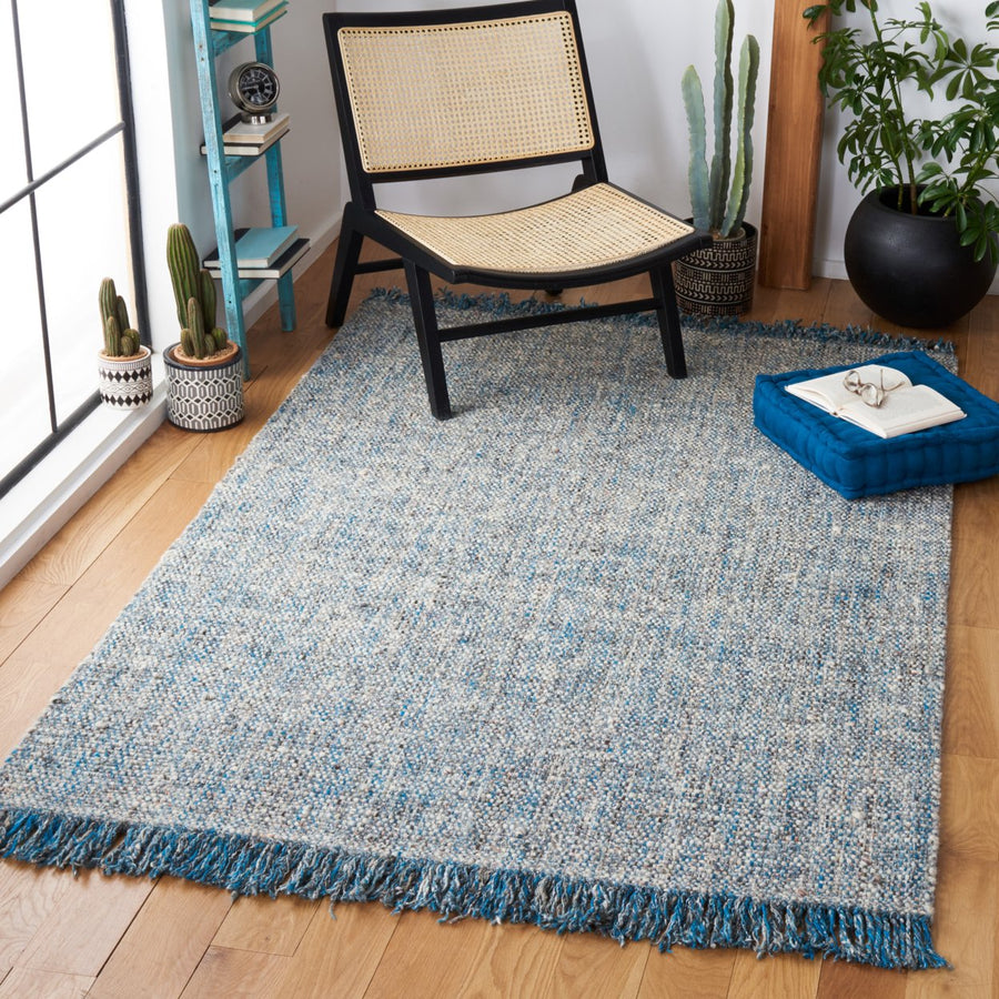 SAFAVIEH Vermont VRM701M Handmade Blue / Grey Rug Image 1