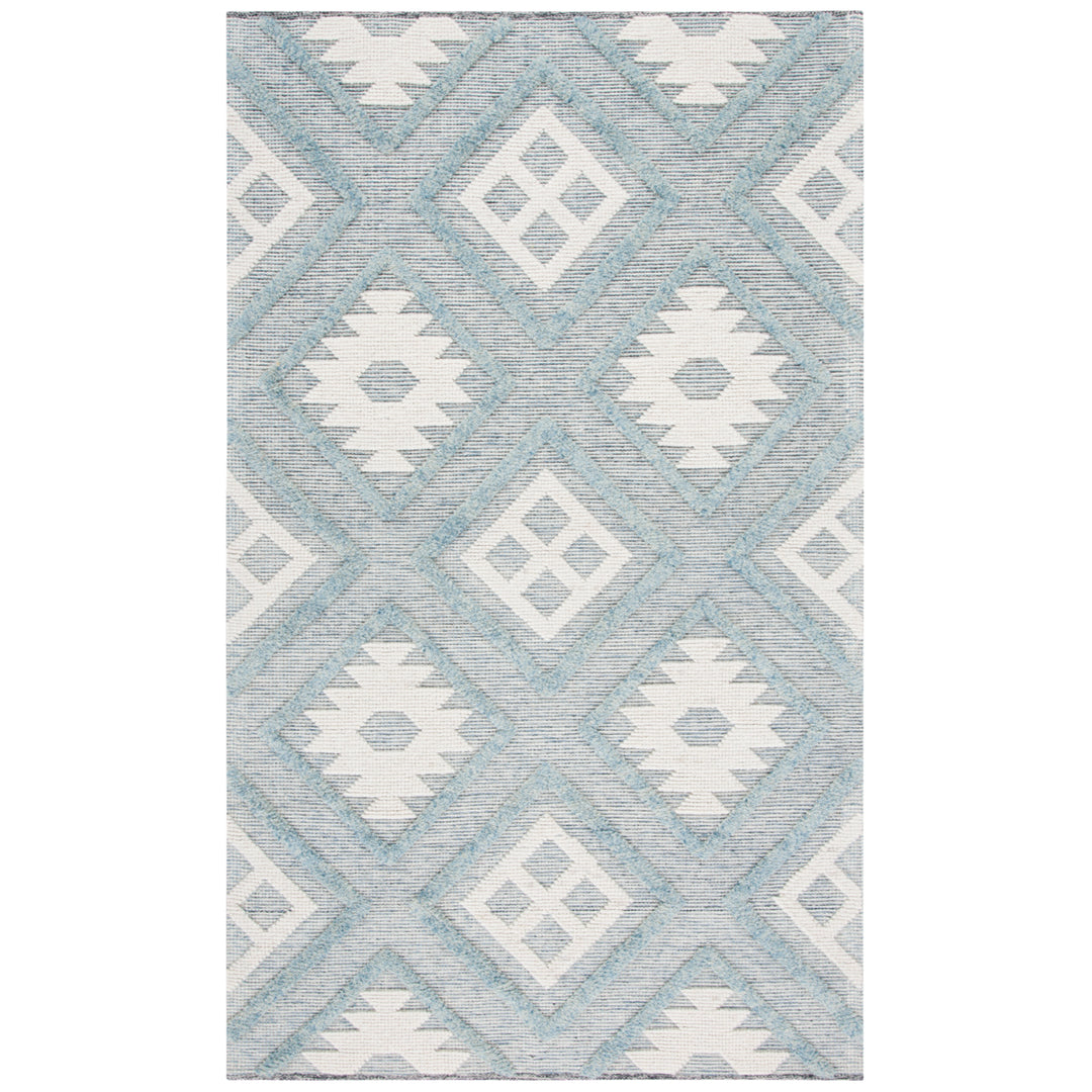 SAFAVIEH Vermont Collection VRM603M Blue / Ivory Rug Image 10