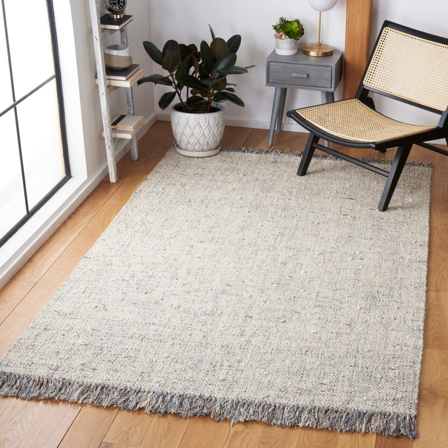 SAFAVIEH Vermont VRM701G Handmade Light Grey / Ivory Rug Image 1