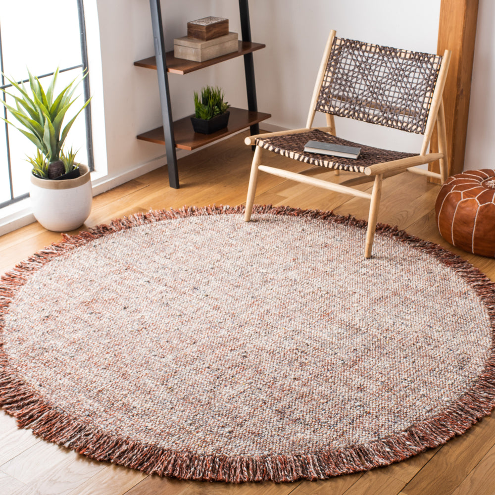 SAFAVIEH Vermont VRM701P Handmade Grey / Rust Rug Image 2